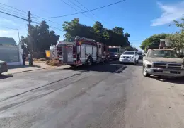 Se registra fuerte incendio al norte de Ciudad Obregón
