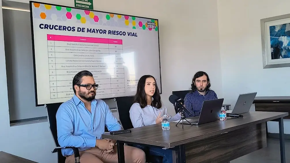 Colectivos y sociedad civil identifican los entornos de mayor riesgo vial en Ciudad Obregón