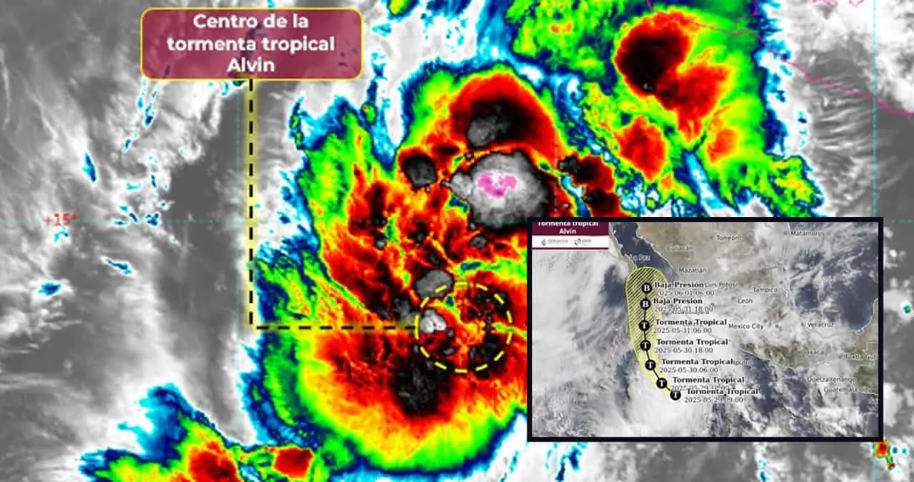 Se forma ciclón tropical "Alvin": ¿Cómo afectará a Sonora?