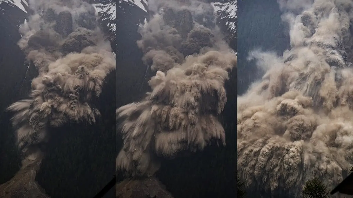 VIDEO | Cambio climático: Colapsa glaciar en Suiza y sepulta a un pueblo entero. Te mostramos el antes y el después