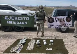 Decomisan vehículos y armamento durante operativo en Sonoyta