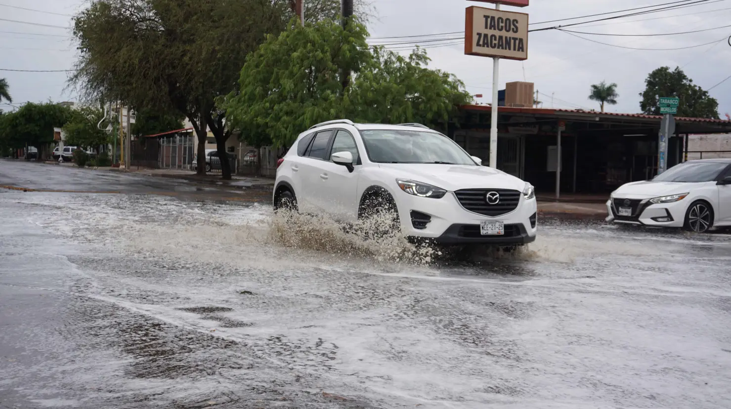 Lluvia intensa sorprende a los cajemenses