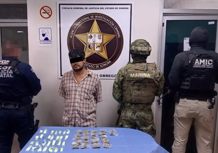 Detienen a sujeto con droga en la Primero de Mayo; lo acompañaba un menor de edad