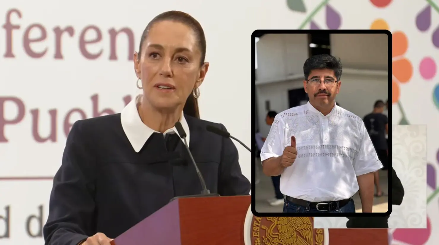Sheinbaum celebra elección de Hugo Aguilar Ortiz, indígena mixteco, para la presidencia de la SCJN