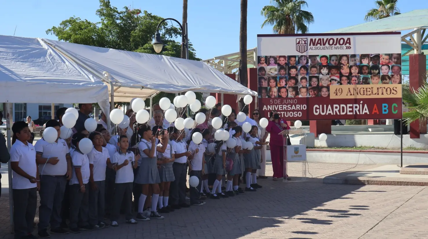 Recuerdan en Navojoa a niños de la Guardería ABC