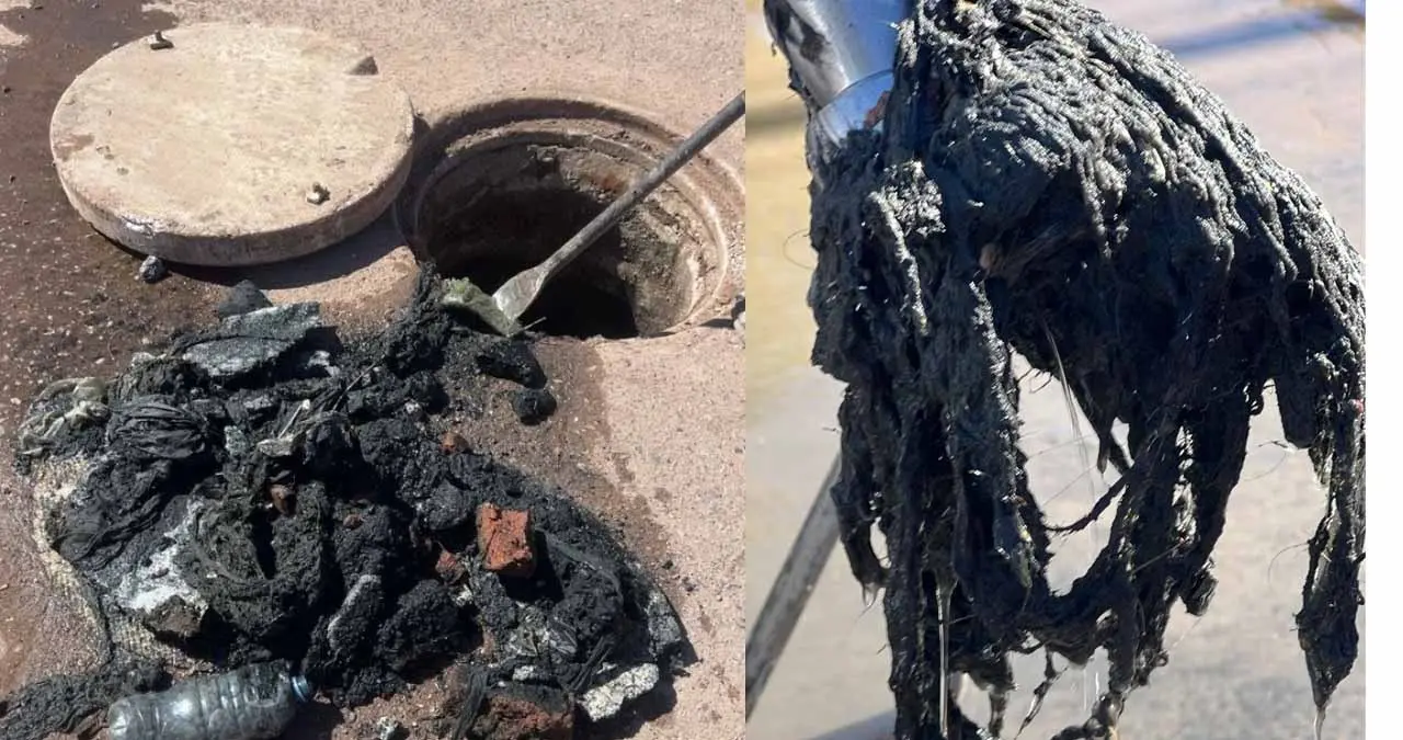 No cesan los taponamientos de drenaje por toallas húmedas en Cajeme
