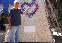 Listo para instalarse, monumento al héroe de la laguna