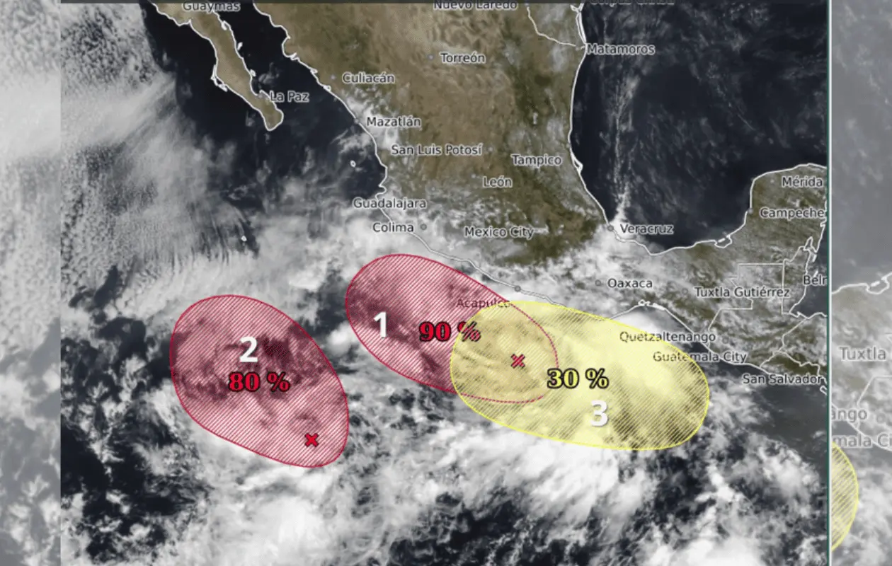 En buena parte del país habrá lluvia en el inicio de la próxima semana.