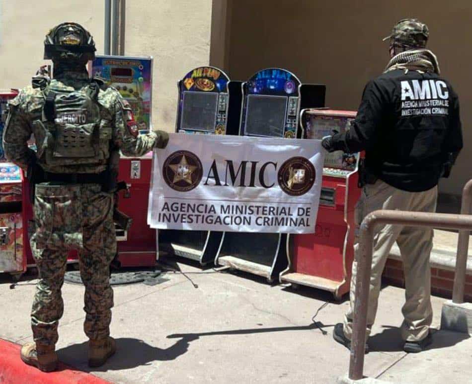 Aseguran máquinas tragamonedas en Ciudad Obregón; las relacionan con narcomenudeo