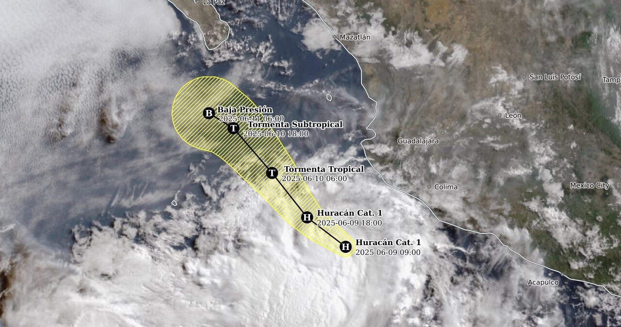 Tormenta Tropical Bárbara se intensifica huracán categoría 1 ¿Impactará en Sonora?