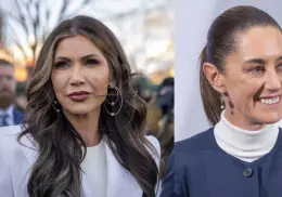 Kristi Noem acusa a Claudia Sheinbaum de alentar protestas violentas en Los Ángeles