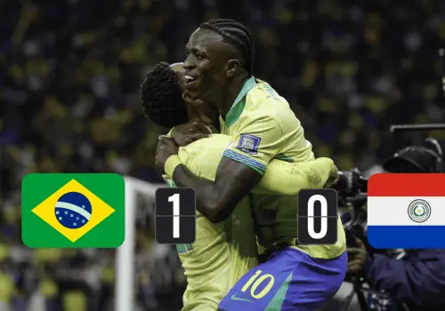Brasil asegura su pase al Mundial 2026 con gol de Vinicius sobre Paraguay