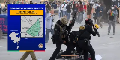 Declaran toque de queda en el centro de Los Ángeles