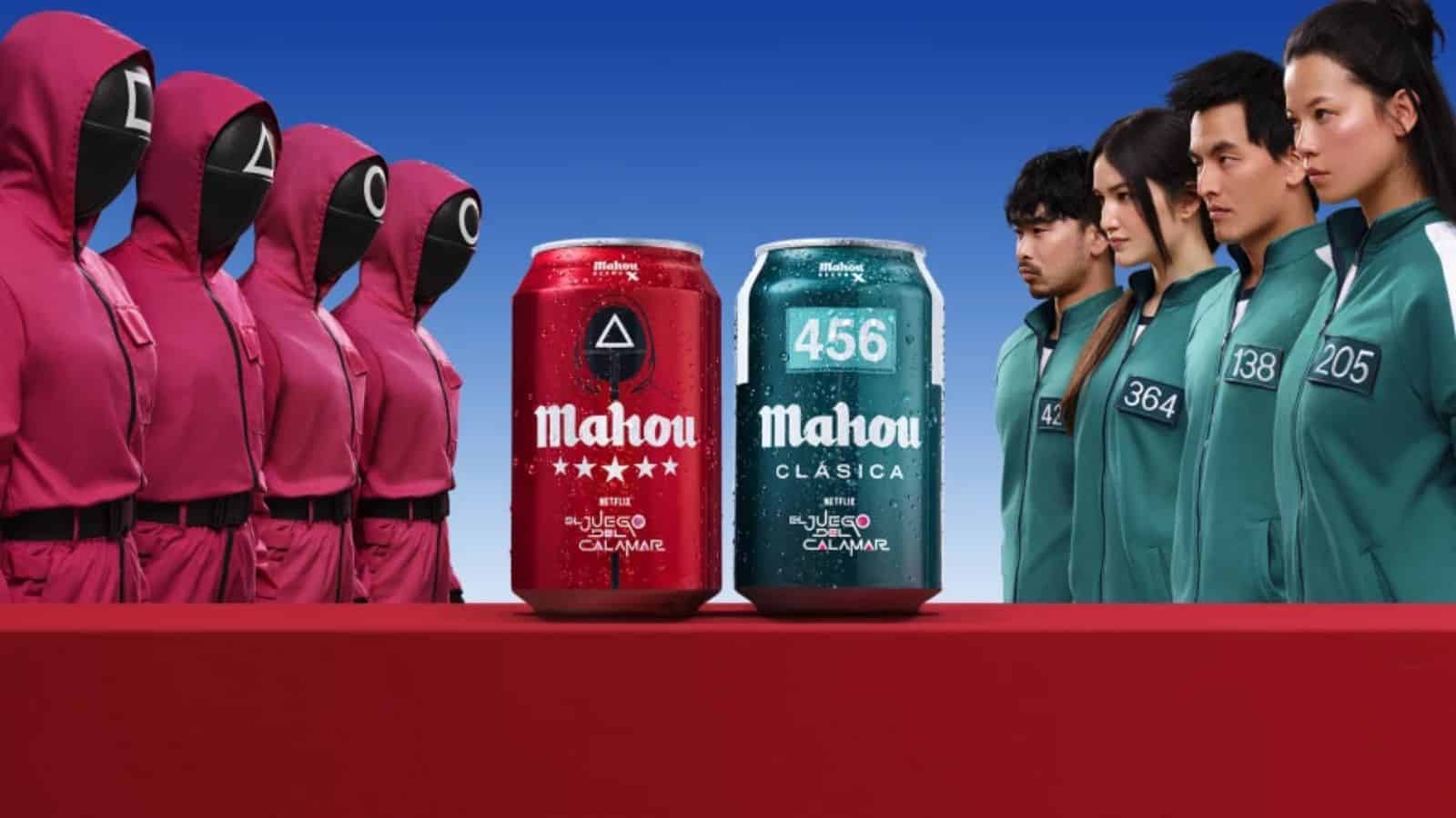 Esta marca de cerveza se viste como los personajes de El Juego del Calamar ¿estará disponible en México?