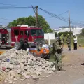 Vuelca patrulla y unidad de la Marina durante persecución en Ciudad Obregón