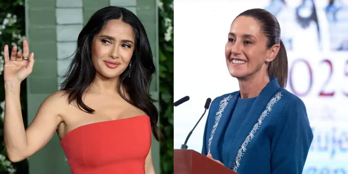 Claudia Sheinbaum elogia a Salma Hayek por apoyo a migrantes mexicanos en EE.UU. y destaca su labor humanitaria