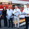Javier Lamarque entrega unidades y equipamiento a H. Cuerpo de Bomberos