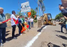 Dan banderazo a rehabilitación de la calle Viena