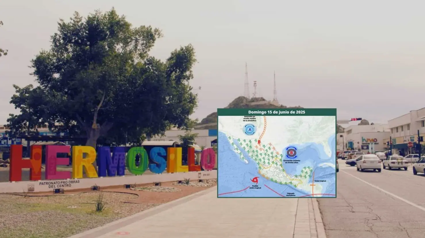 Clima en Hermosillo hoy 15 de junio; domingo con temperaturas cerca de los 45°C