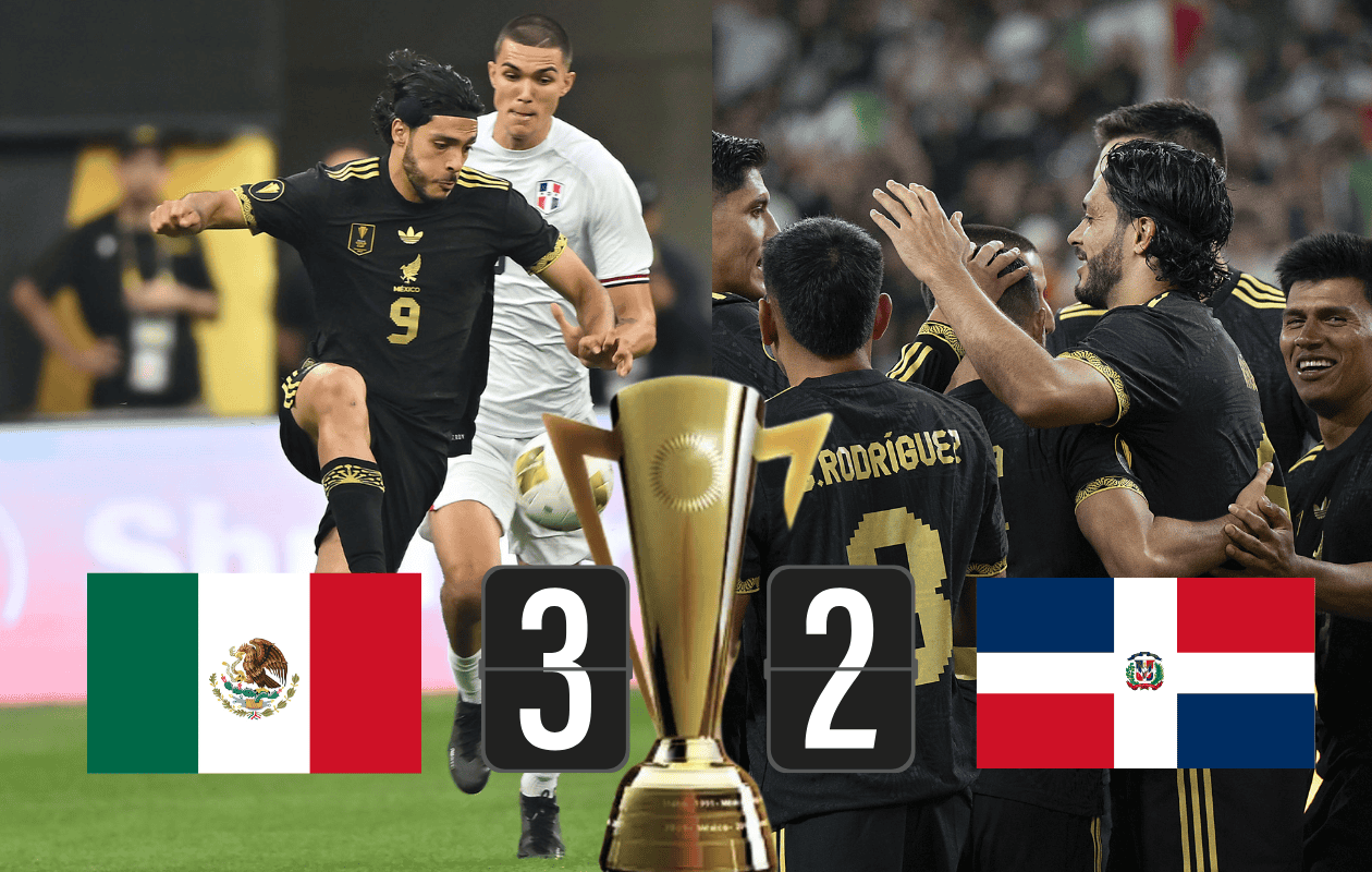 México vence a República Dominicana en su debut en la Copa Oro 2025