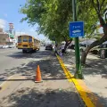 Se quejan comerciantes de nuevas franjas para taxis