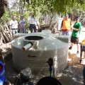 Llega el agua a Quetchehueca; instalan 17 cisternas en viviendas