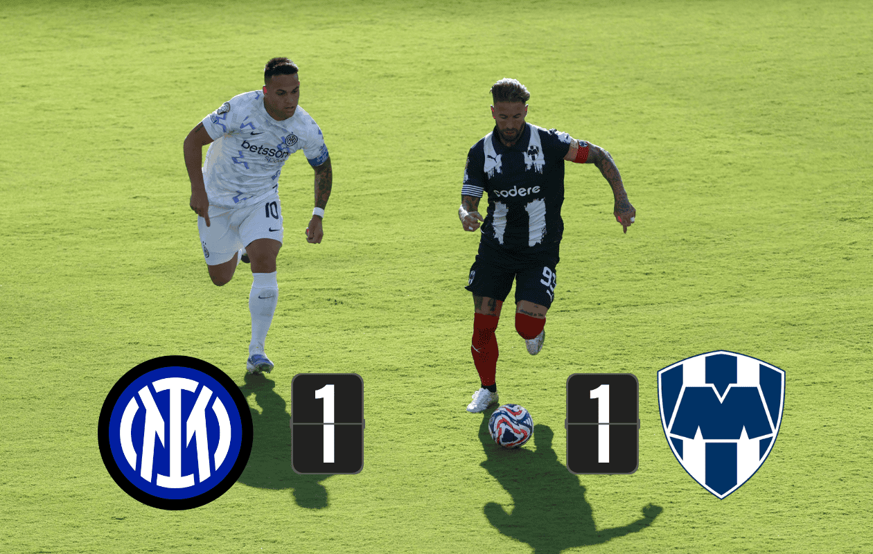 Monterrey empata con el Inter de Milán; Sergio Ramos marca gol en el Rose Bowl