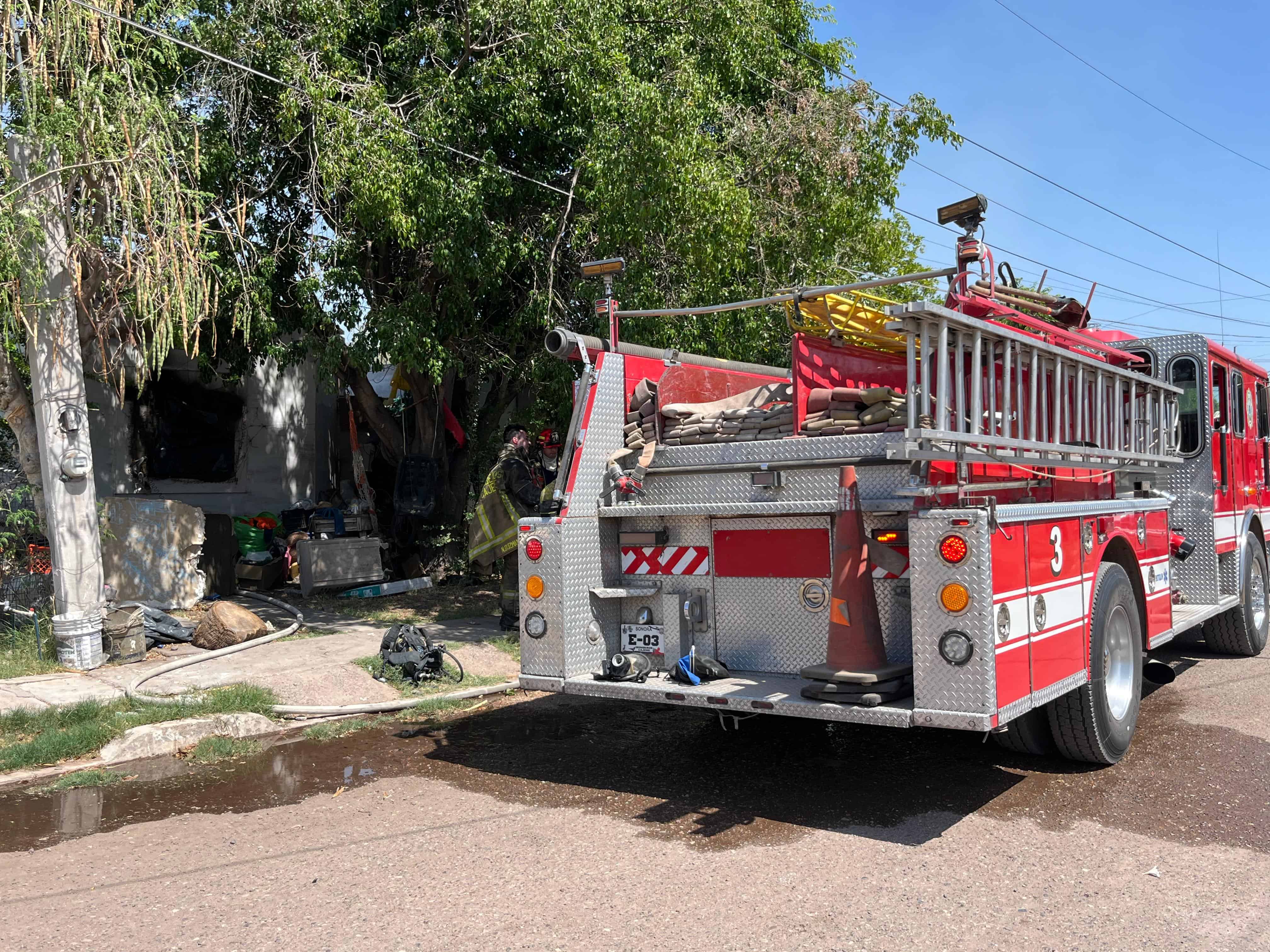 Incendio en Nueva Galicia moviliza a Bomberos de Cajeme