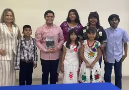 Axel López comparte inspiración literaria con estudiantes de Escuela Secundaria No. 23