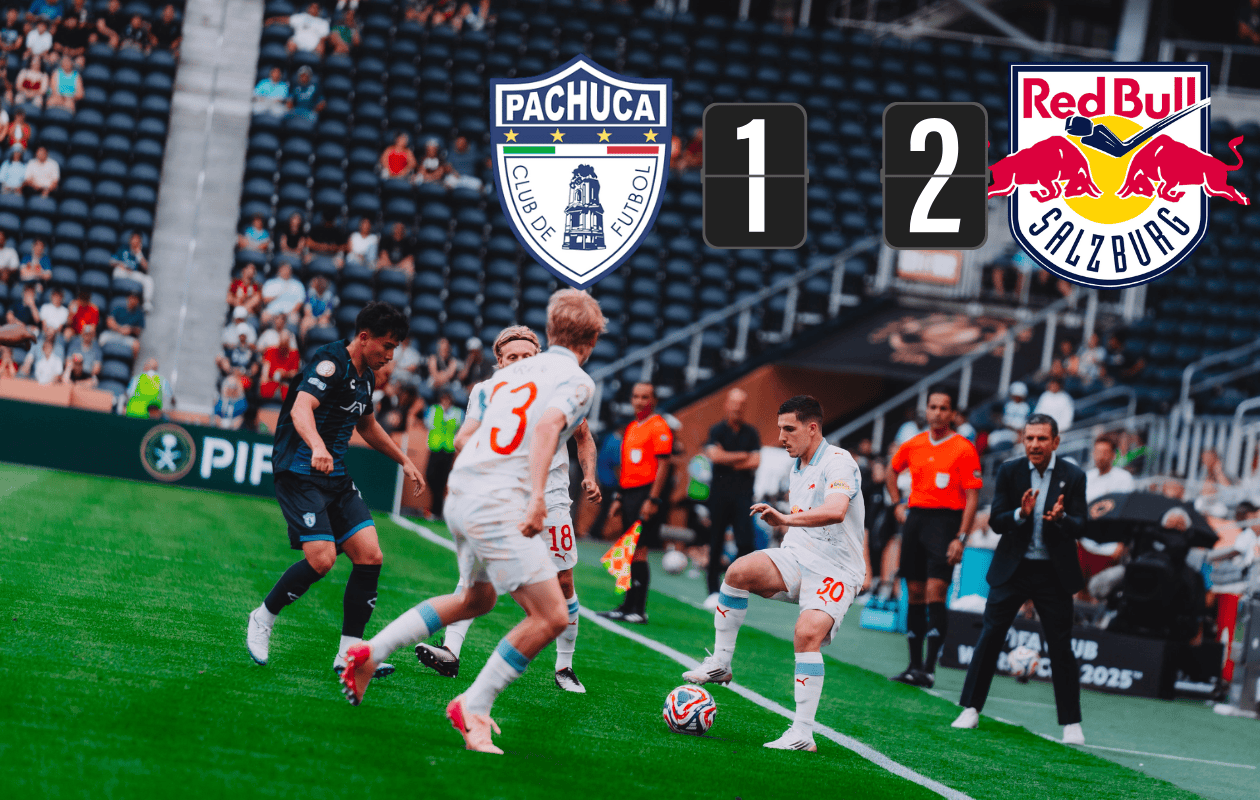 Salzburgo vence 2-1 a Pachuca en juego interrumpido por lluvia en el Mundial de Clubes 2025