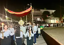 Cientos de fieles participan en fiesta de Corpus Christi en Catedral de Ciudad Obregón