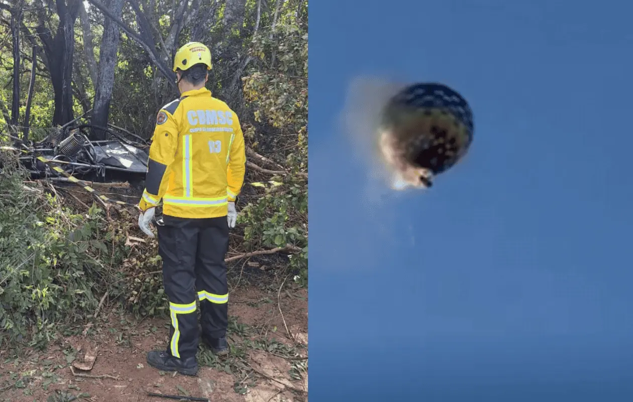 Personas se lanzaron del globo a más de 200 metros de altura ante la desesperación por el incendio.