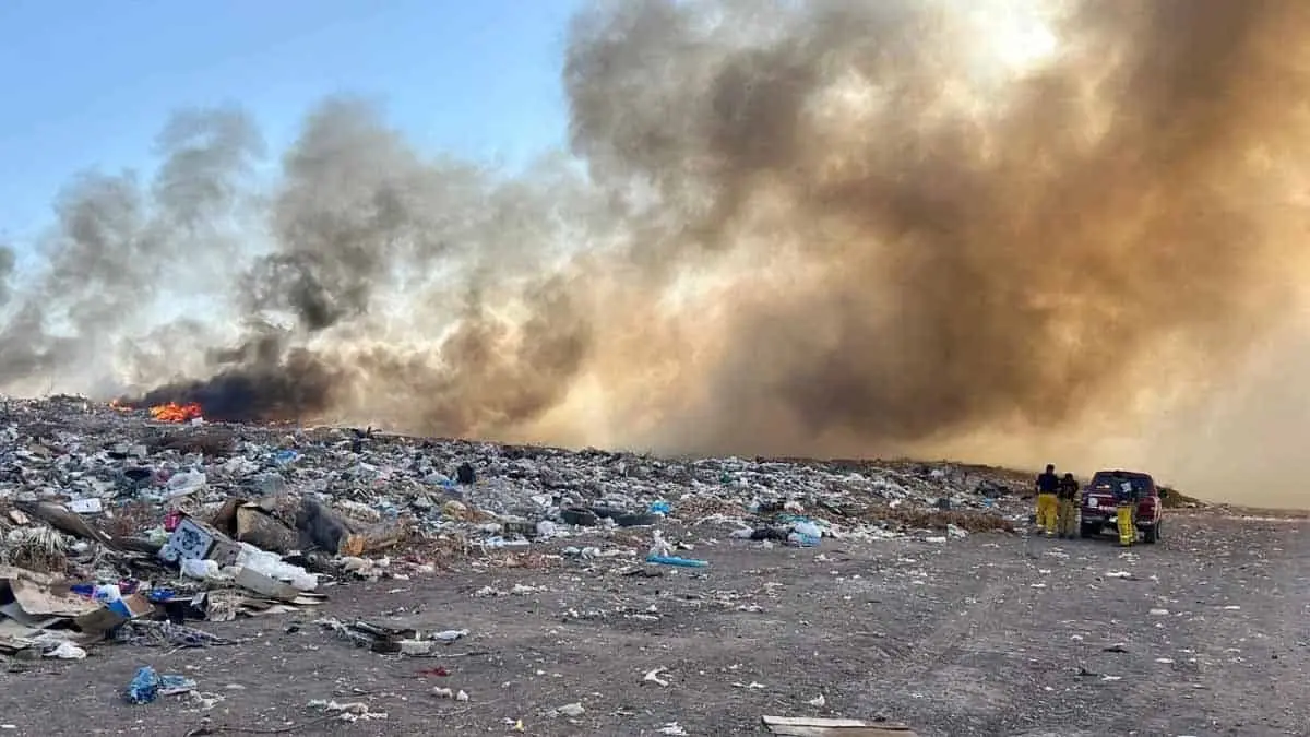 Arde Basurón de Huatabampo