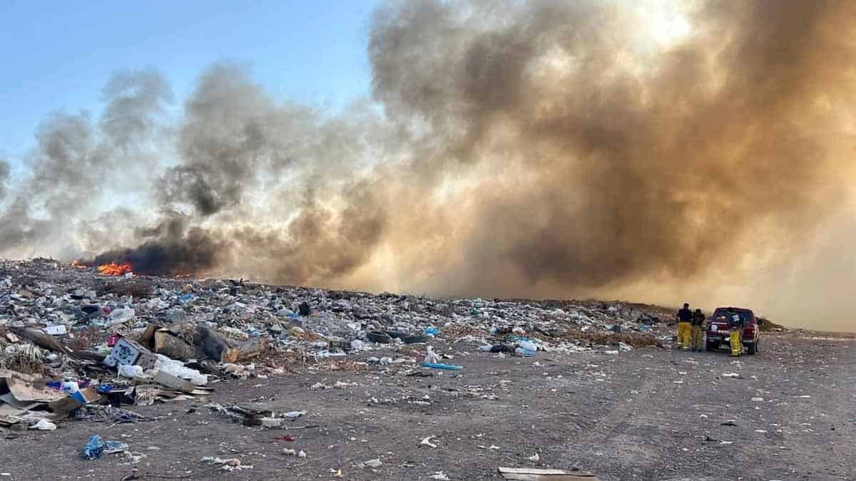Arde Basurón de Huatabampo