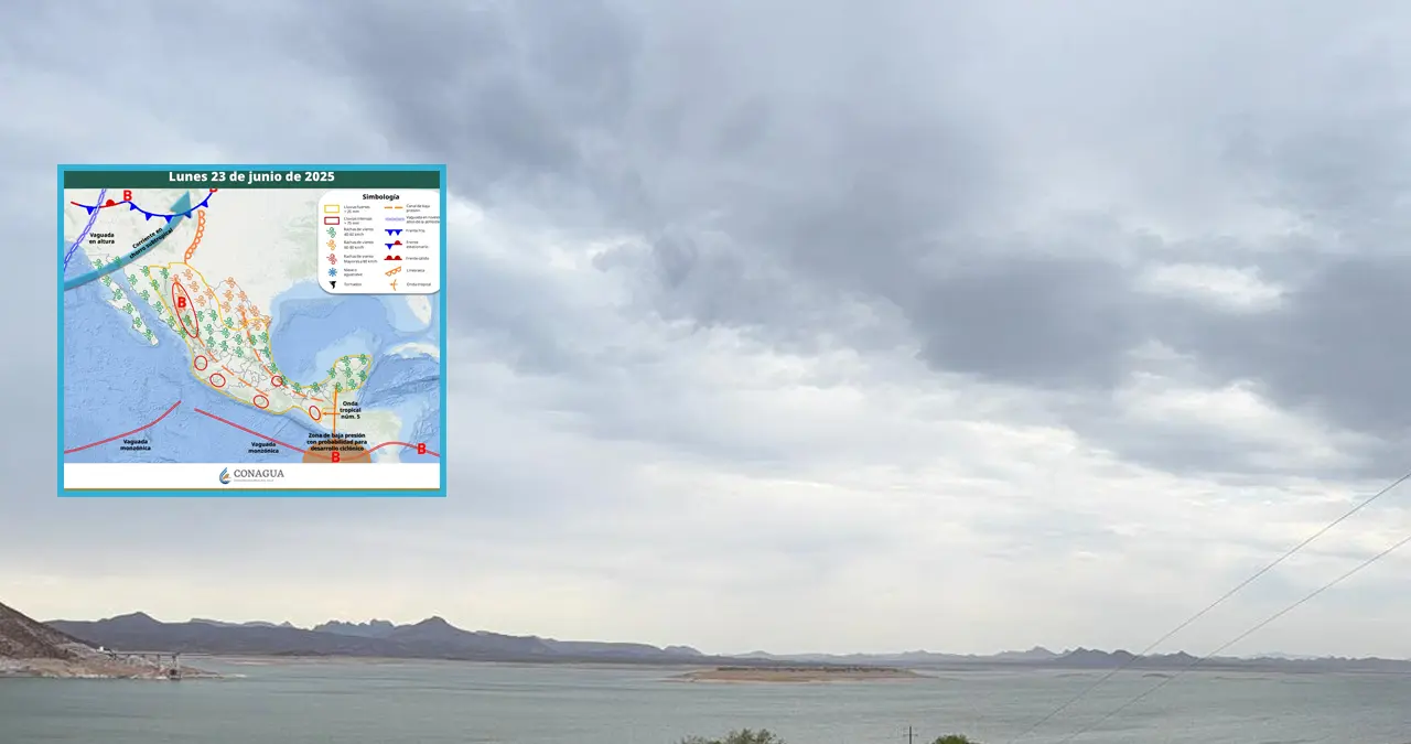 Clima en Sonora hoy, 23 de junio: Chubascos y lluvias muy fuertes en algunas regiones, pero mucho calor en otras