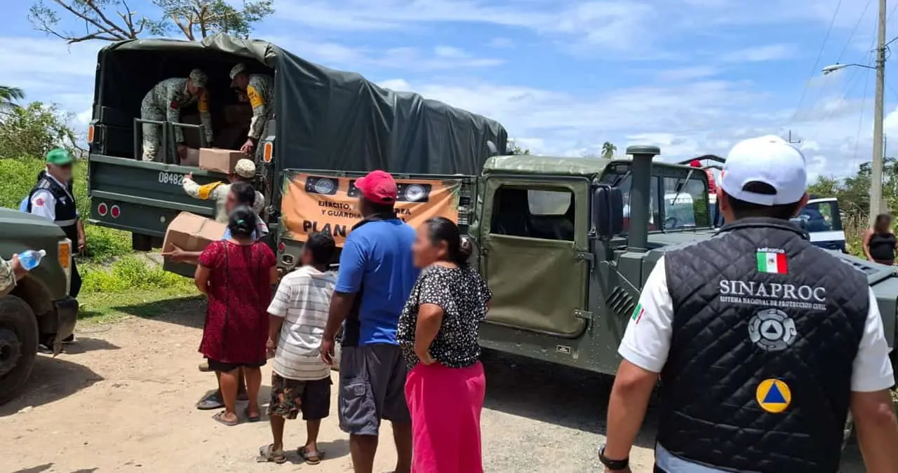 Huracán “Erick”: Continúan las acciones de atención en Oaxaca y Guerrero
