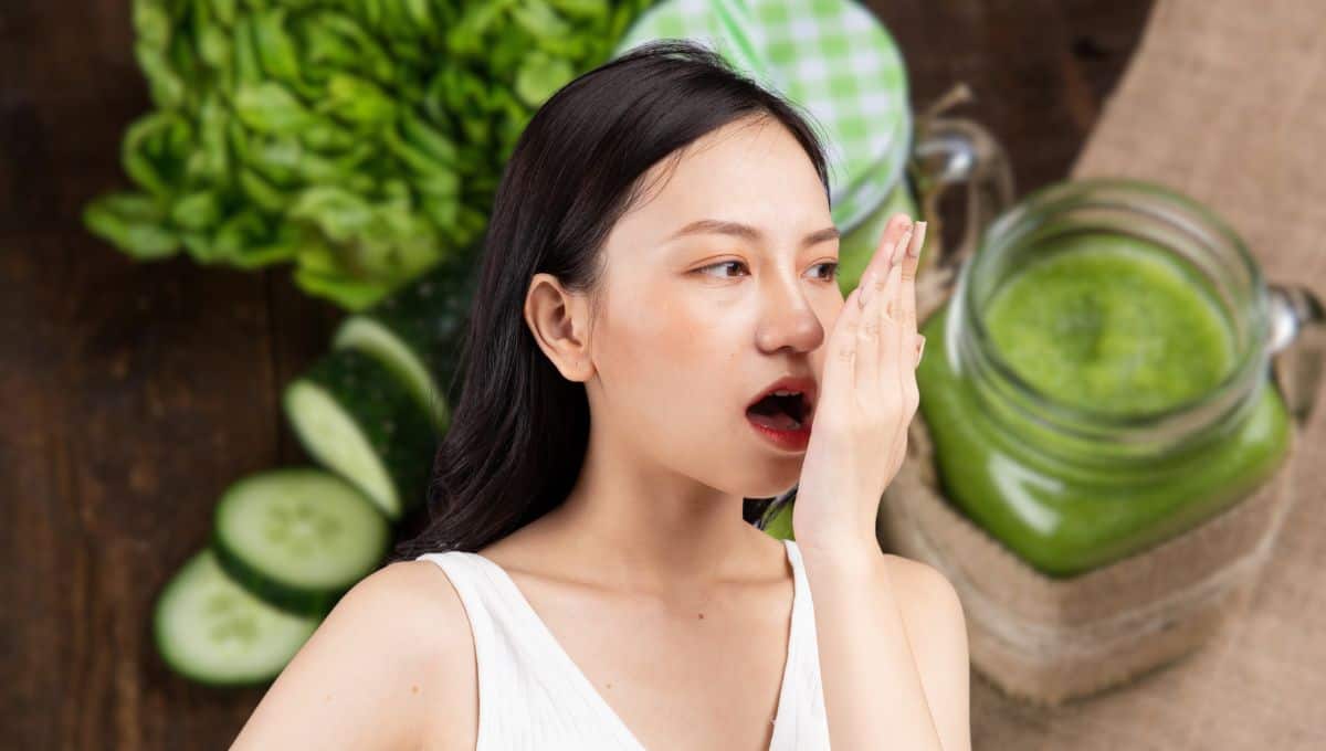 Con solo 7 ingredientes prepara este jugo verde para eliminar el mal aliento de forma natural