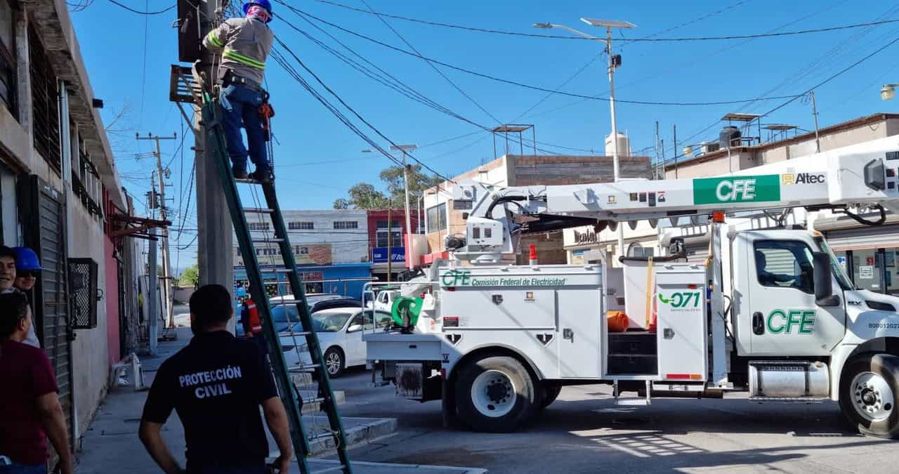 Protección Civil de Empalme: Callejón Abasolo permanecerá cerrado por retiros de postes