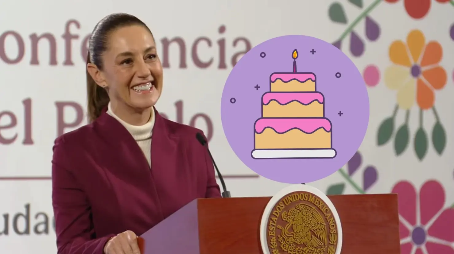 Claudia Sheinbaum celebra su cumpleaños 63 entre flores, Mañanitas y pastel en Palacio Nacional