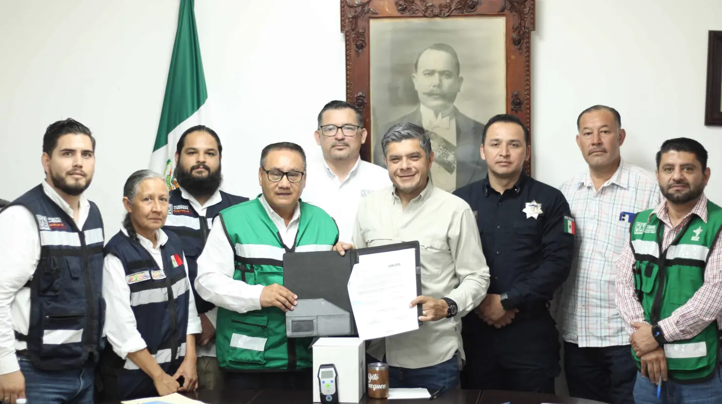 Firman convenio de alcoholimetría en Huatabampo