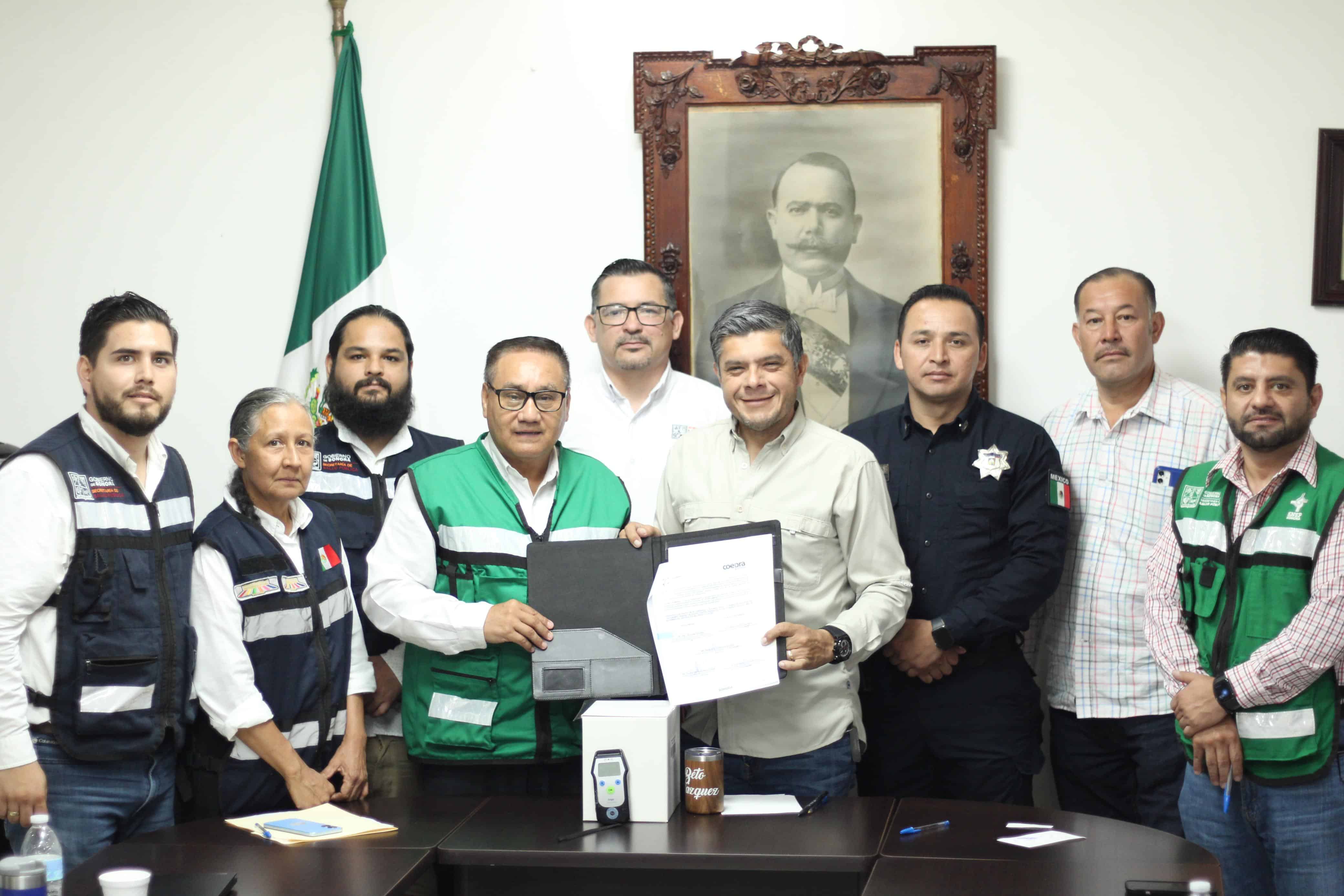 Firman convenio de alcoholimetría en Huatabampo