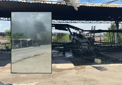Incendian avioneta en base aérea de Villa Juárez, Sinaloa; sujetos armados habrían provocado el fuego