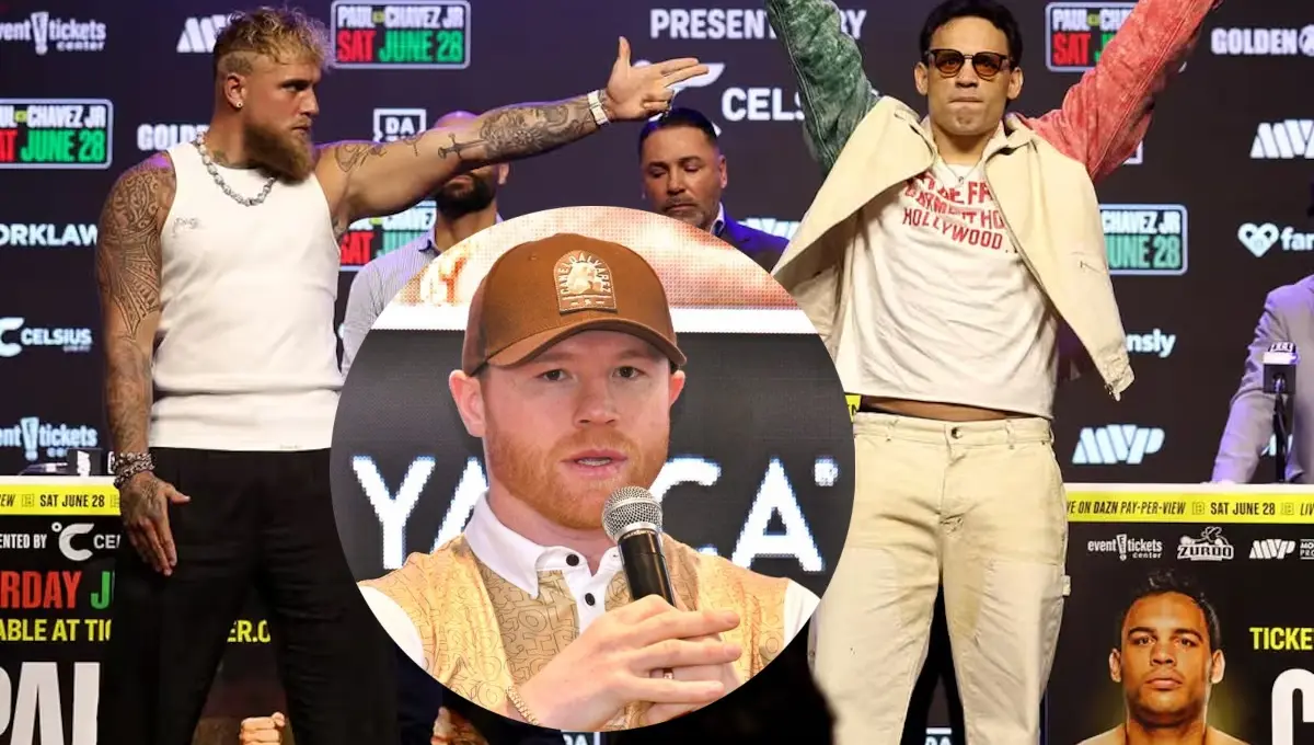 Canelo Álvarez muestra su apoyo a César Chávez Jr. Foto: Original