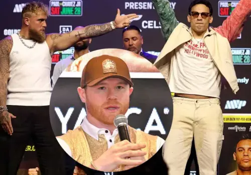 Canelo Álvarez muestra su apoyo a César Chávez Jr. previo a su combate con Jake Paul