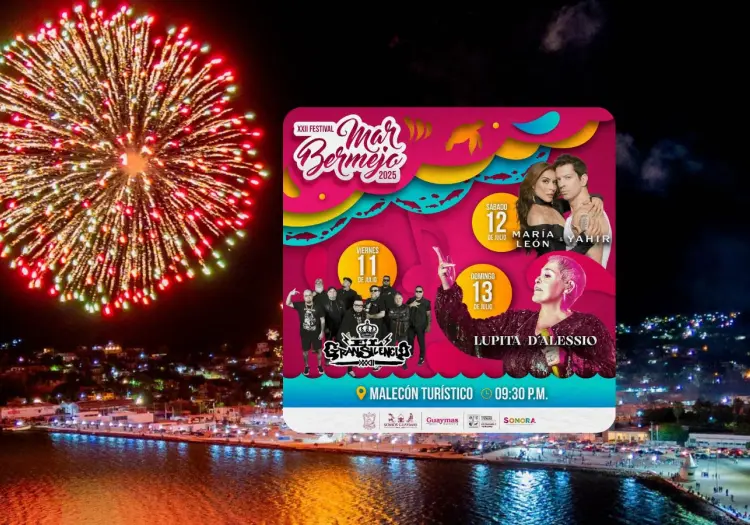 Festival Mar Bermejo 2025: Estos son los artistas que llenarán de música el puerto de Guaymas