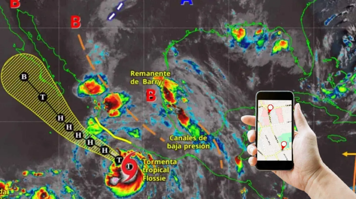 ¿Dónde está la tormenta Flossie?: así puedes seguir su trayectoria en tiempo real desde tu celular