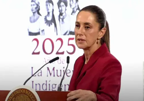 Claudia Sheinbaum presume fortaleza del peso mexicano ante señalamientos de lavado de dinero en bancos