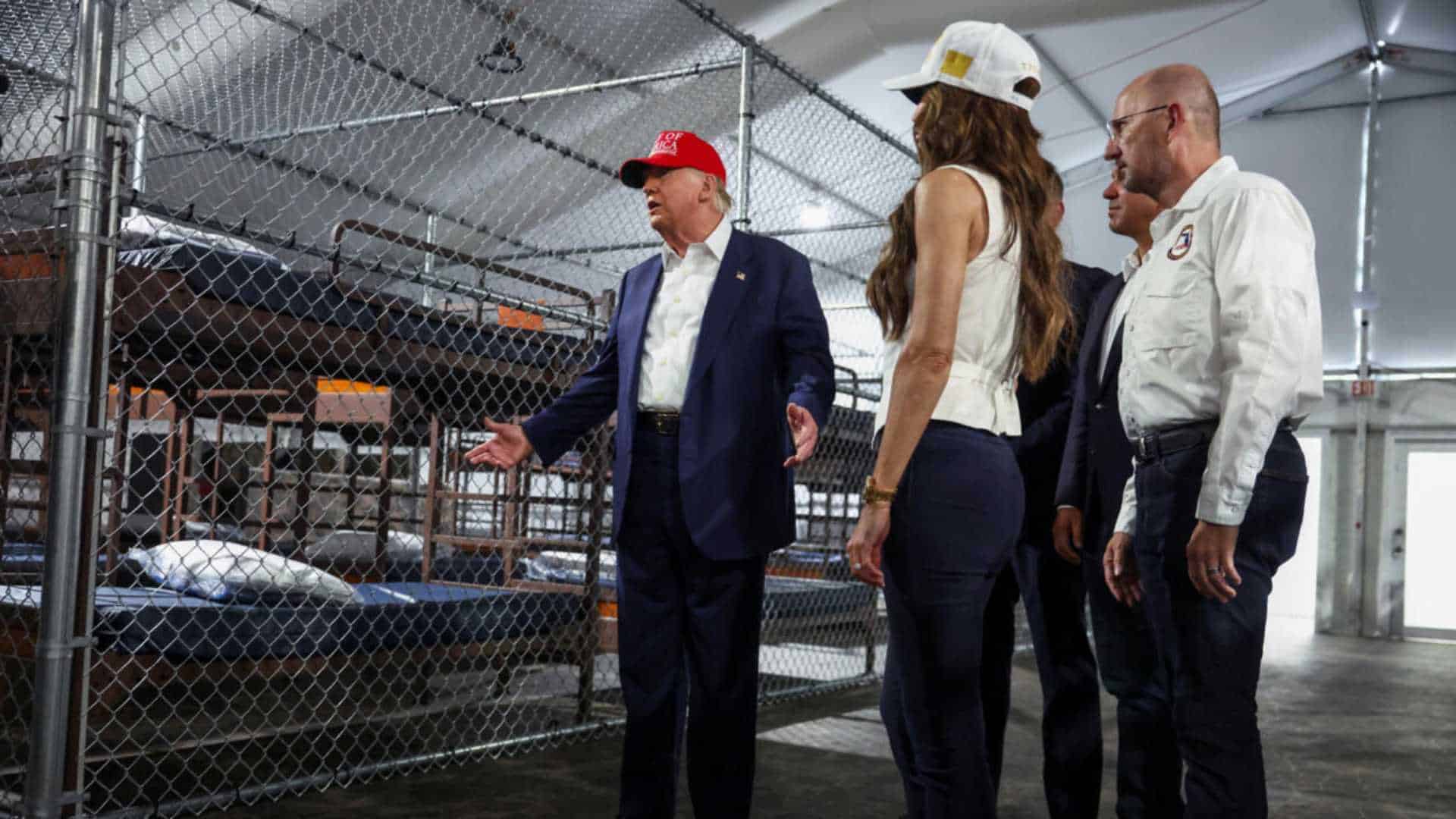 Trump inaugura prisión para migrantes en Florida rodeada de caimanes y pitones