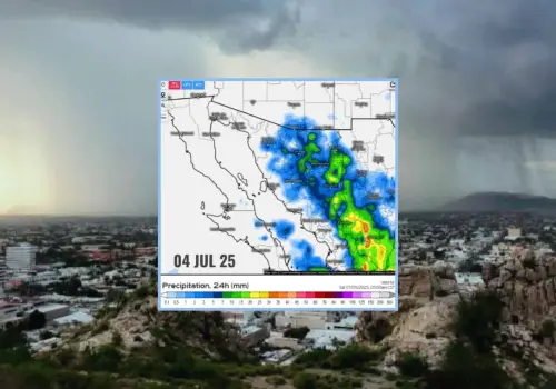 Clima en Hermosillo hoy 4 de julio; calor por debajo de los 40°C y posible lluvia este viernes