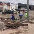 Lluvia retrasa ligeramente obras en algunos cruceros de Cajeme